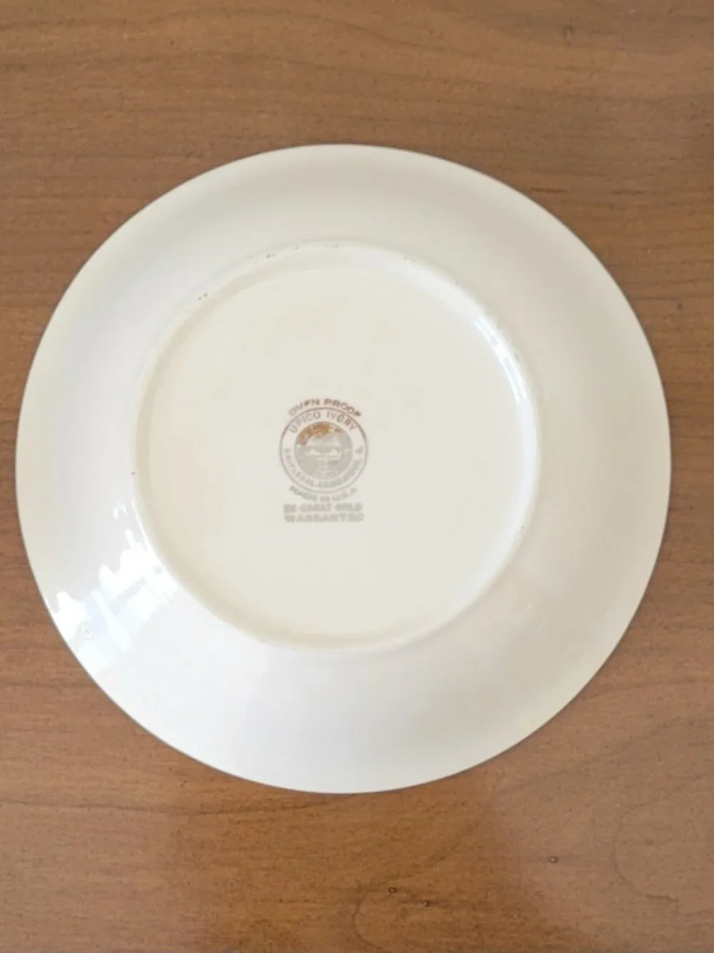 Universal Potteries UPICO Ivory Buttercup & Lavender Floral 7.5” Shallow Dish